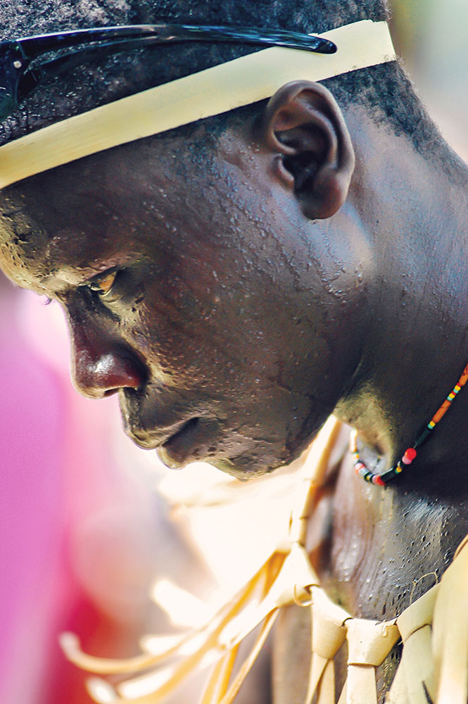 SENEGAL - SEPTEMBER 19: Man in the traditional struggle (wrestle