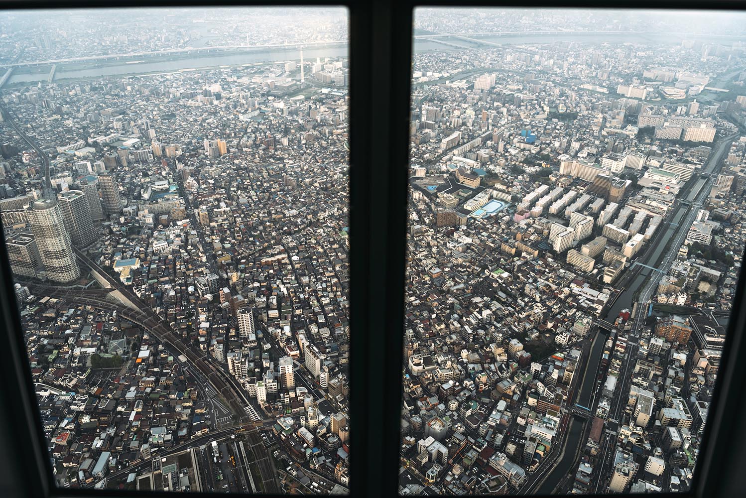 View from Tokyo Skytree at sunset, Tokyo, Japan