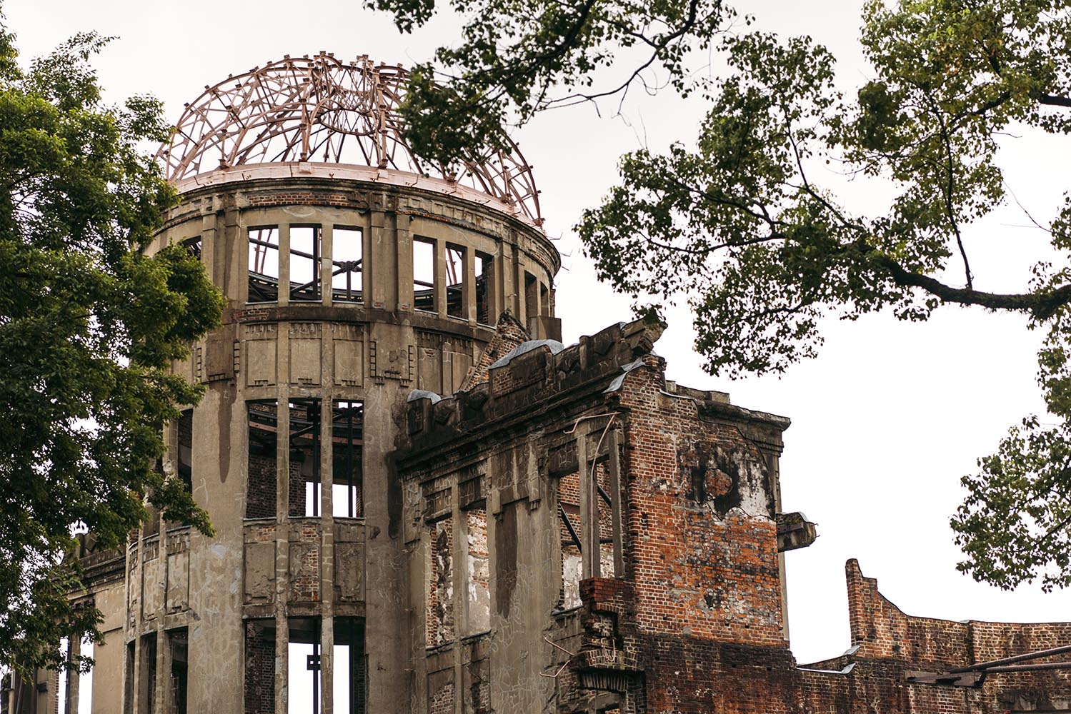 The Atomic Bomb dome, one of the few buildings left standing aft