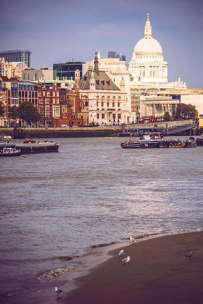 View of Thames near St. Paul Cathedral