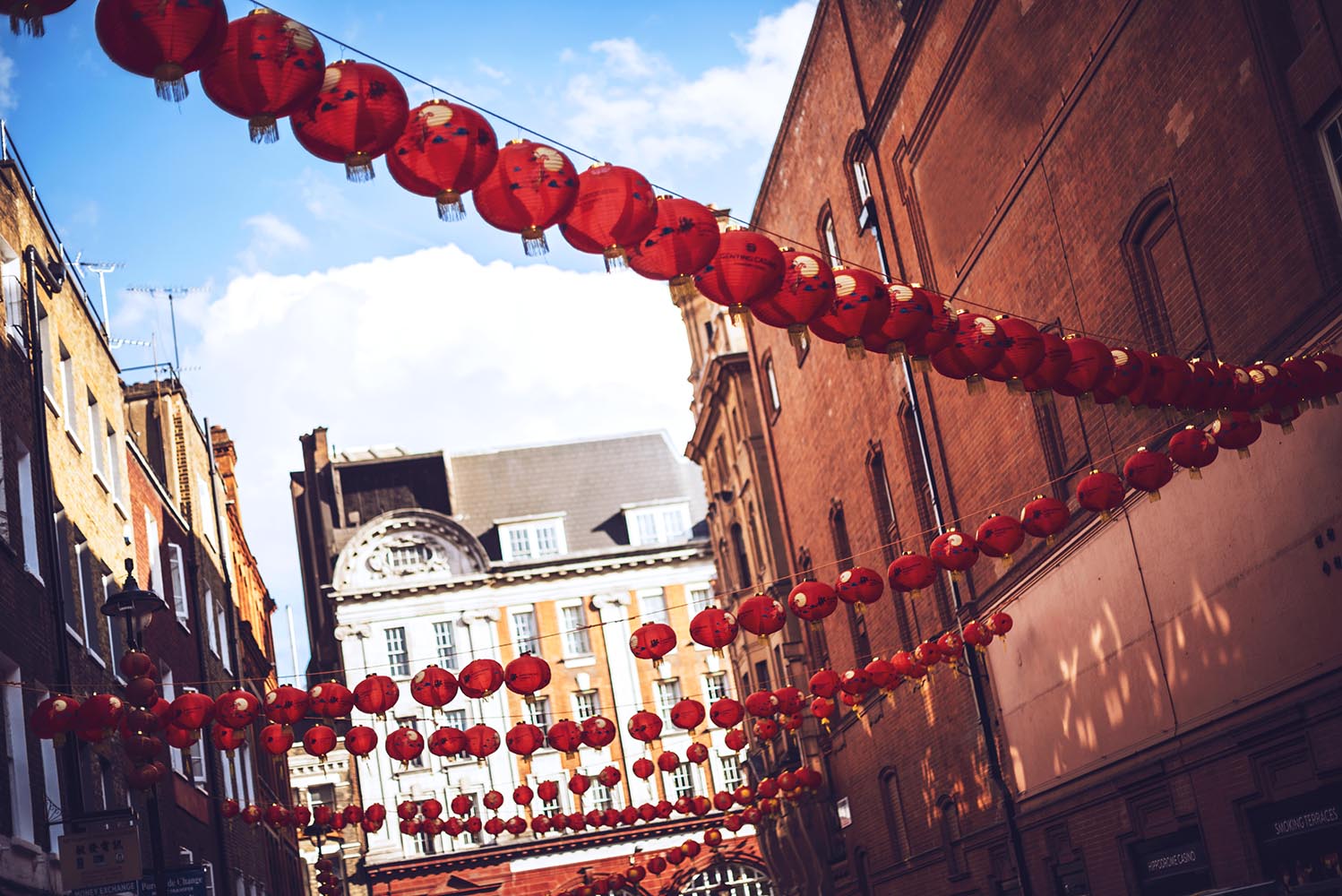 Paper lanterns at Chinatown