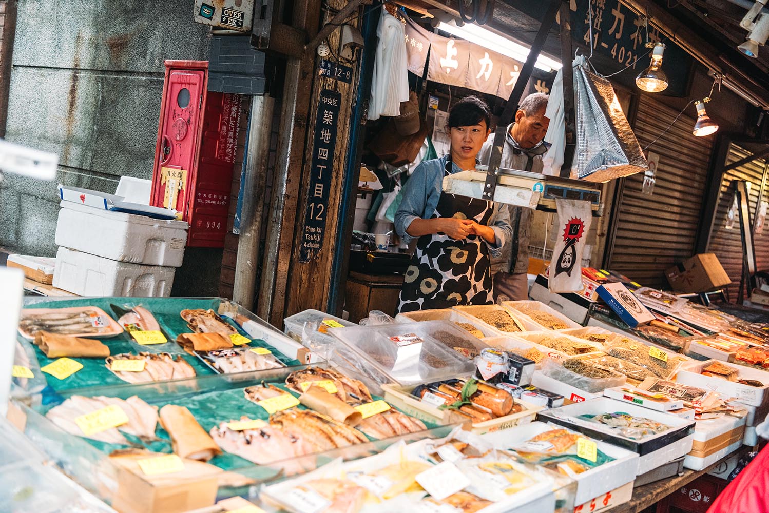 Japan, Tokyo, Tsukiji fish market, sushi